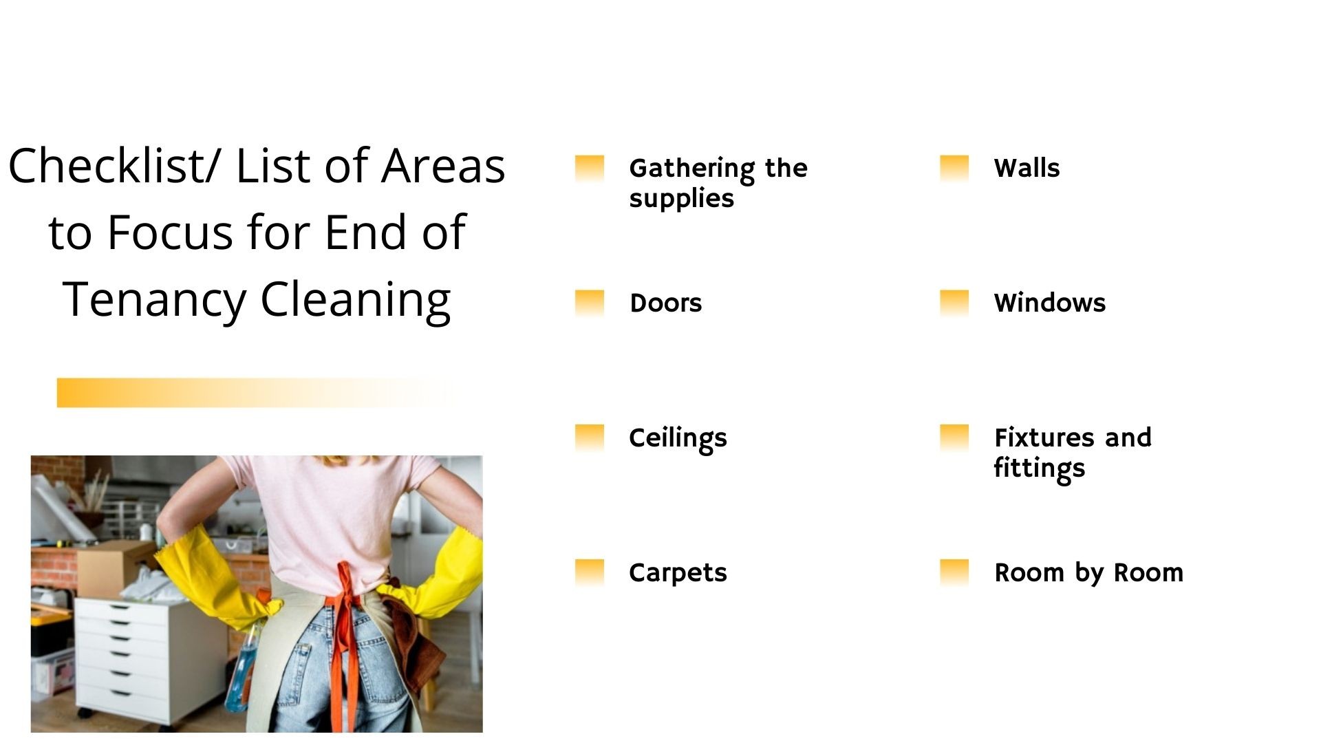 Focus Areas End of tenancy Cleaning